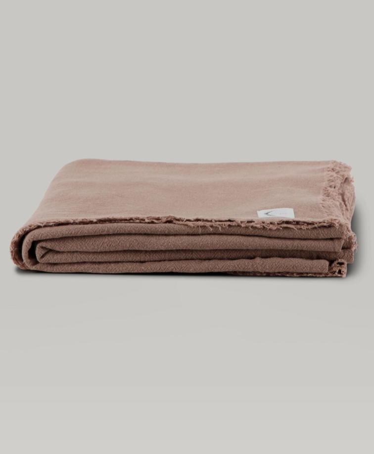 Raw Linen Throws