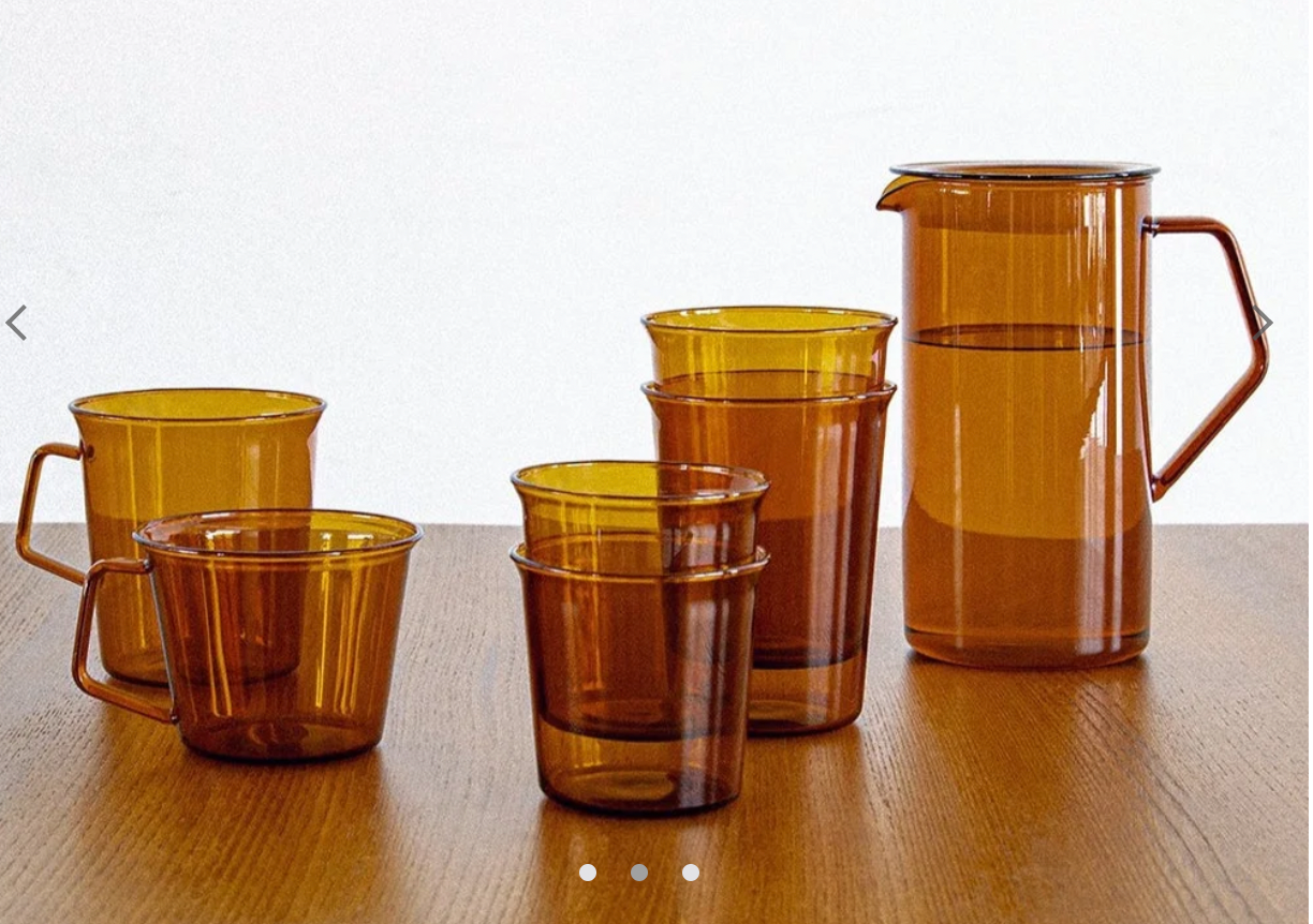 Japanese Amber Glassware