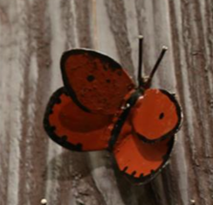 Le Tuteur Papillon en Métal Recyclé Les Choses qu'on Aime Cuivre des Marais