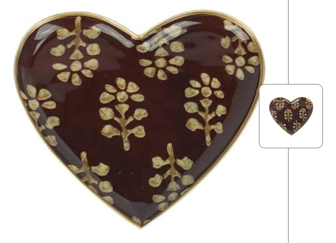 Le plateau métal Coeur Acajou Les Choses qu'on Aime