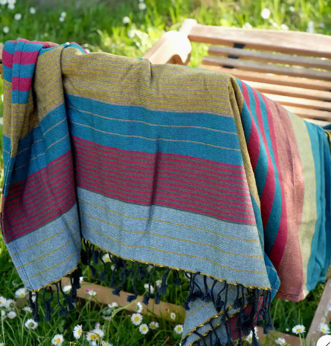 La Fouta Red Blue Les Choses qu'on Aime au jardin