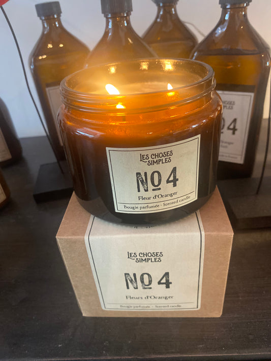 Soy wax candle n°4 with Orange Blossom