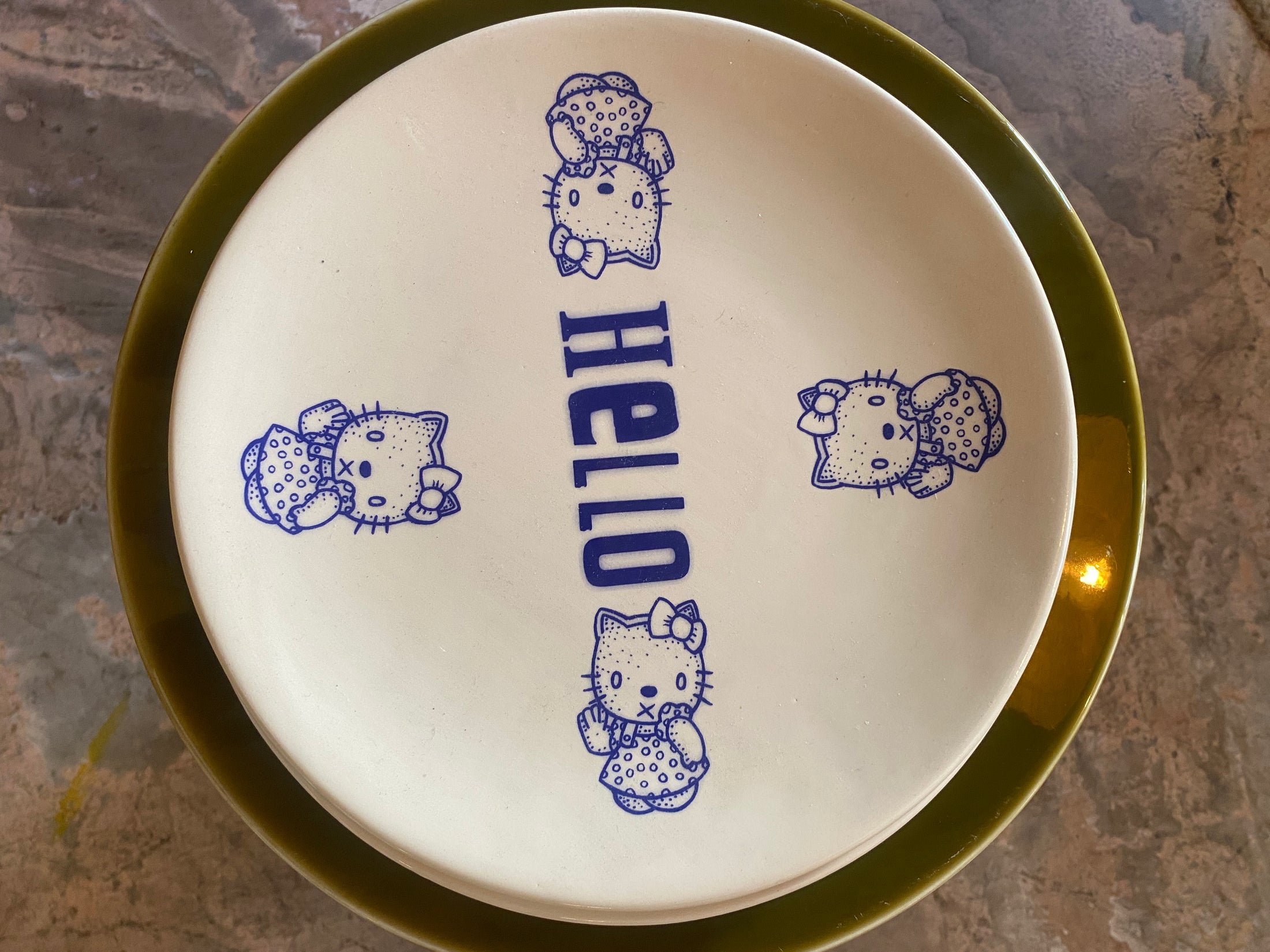 Platos de desayuno de roca