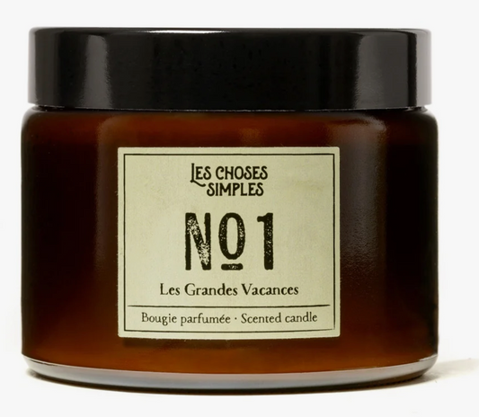 La Bougie parfumée N°1 Ambre Les Grandes Vacances 3 Mèches