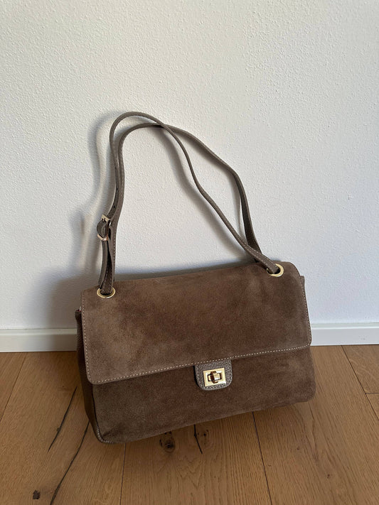 Le Sac Epaule Annabel en Daim MM