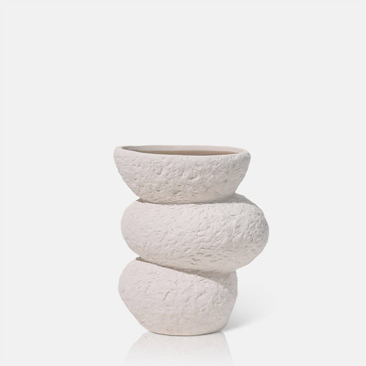 Le Vase Poppy en céramique brute