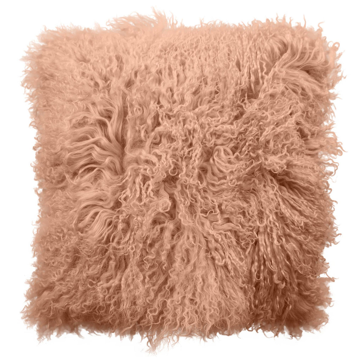 SOLDES | Coussin en peau de mouton tibétaine bouclée | 5 couleurs | 2 tailles