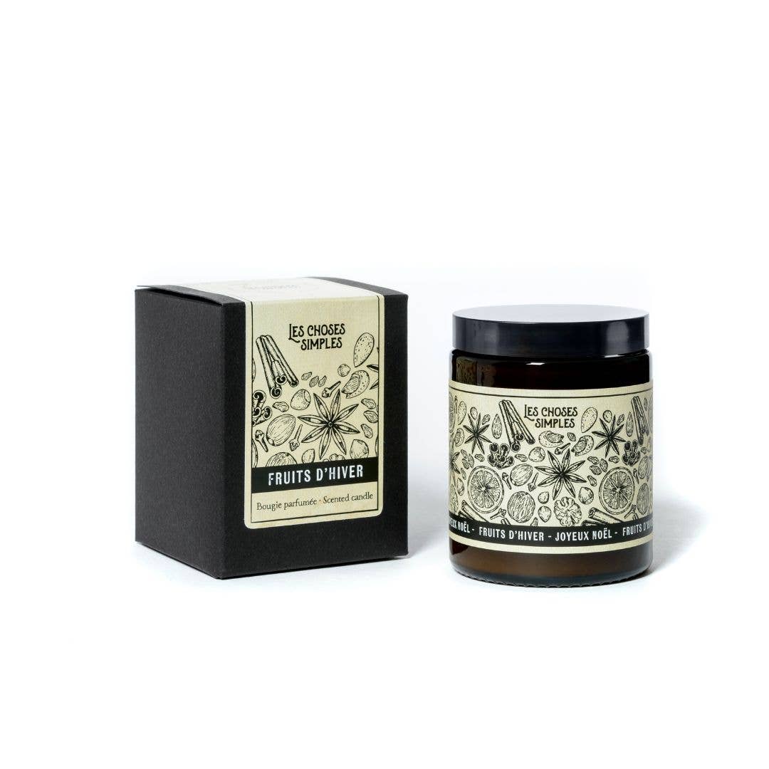 Bougie de Noël - Fruits d'hiver