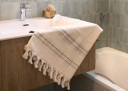 FOUTA EN COTON BIOLOGIQUE - Collection DOLCE - Moonstone