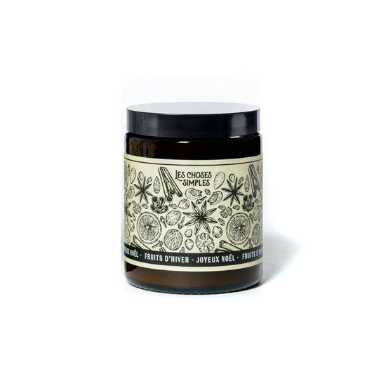 Bougie de Noël - Fruits d'hiver
