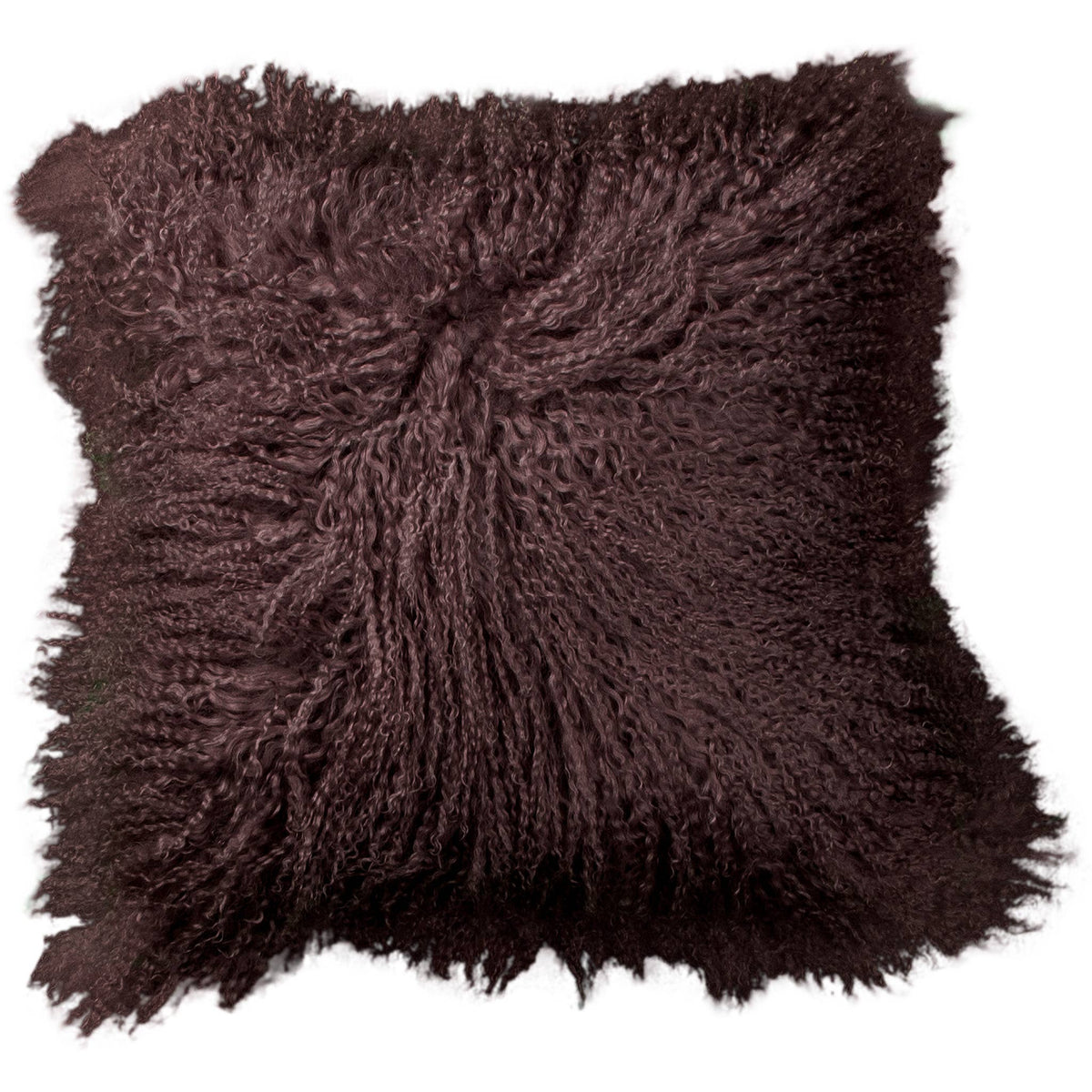 SOLDES | Coussin en peau de mouton tibétaine bouclée | 5 couleurs | 2 tailles