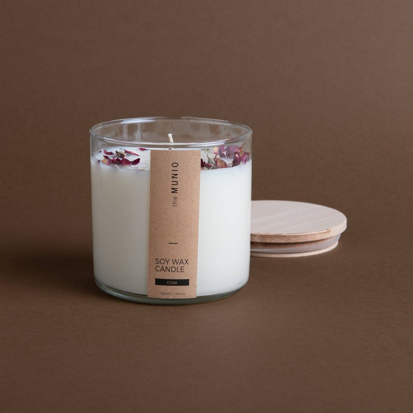 La Bougie en Verre Fleurs de Rose Les Choses qu'on Aime